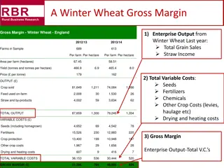 Agricultural Enterprise Gross Margin Analysis England