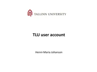 Accessing Tallinn University User Accounts and Services