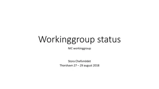 Nordic Working Groups Update on Land Mapping and Communication
