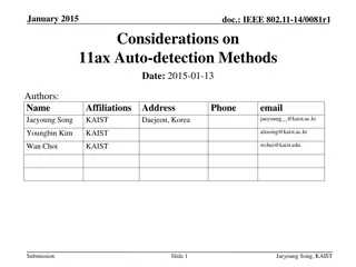 Understanding Auto-detection Methods in IEEE 802.11ax