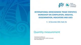 Insights into International Merchandise Trade Statistics and Quantity Units