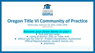 Oregon Title VI Community of Practice Meeting Highlights