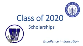 Recognizing Excellence: Class of 2020 Scholarships & Awards