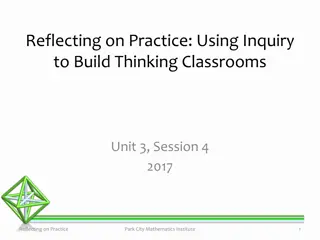 Building Math Thinking Classrooms: Reflecting on Inquiry Practices