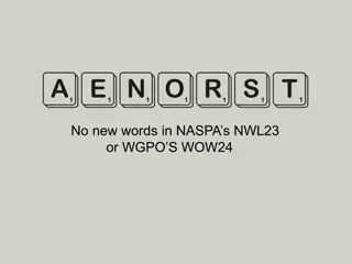 Scrabble Alphagram AENORST Bingo Stem and Mnemonic Phrase