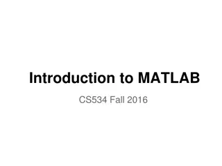 Learn MATLAB Basics: Matrices, Operations, and Demos