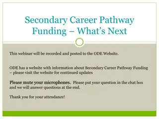 Understanding Secondary Career Pathway Funding: Guidelines and Allocations