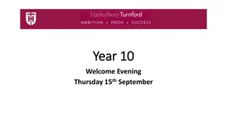 Important Information for Year 10 Students and Parents at Haileybury Turnford