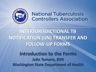 Interjurisdictional TB Notification Transfer Forms Overview
