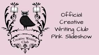 Creative Writing Club Updates and Events