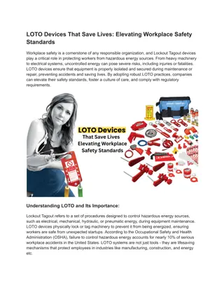 LOTO Devices That Save Live