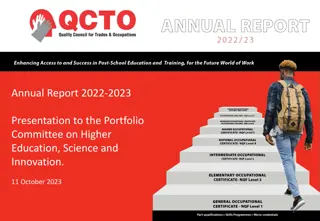 QCTO Annual Report 2022-2023 Presentation Highlights