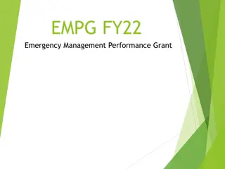 EMPG FY22 Emergency Management Performance Grant