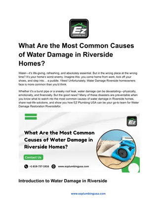 What Are the Most Common Causes of Water Damage in Riverside Homes