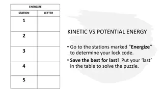 Solve the Station Puzzle - Energize, Kinetic vs. Potential Energy