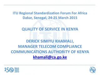 Ensuring Quality of Service in Kenya's Telecommunications Sector