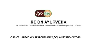 Clinical Audit and Quality Indicators at RE.ON Ayurveda Clinic