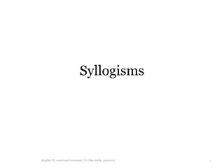 Understanding Syllogisms in American Literature with D. Glen Smith