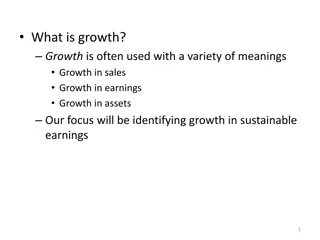 Understanding Sustainable Earnings Growth