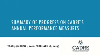 Progress on Cadre's Annual Performance Measures Year 5 - Summary
