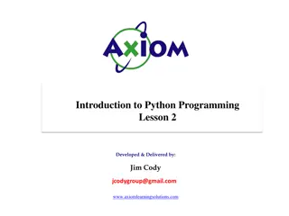 Python Programming Lesson on Tuples, Lists, and More