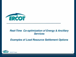 Real-Time Co-optimization of Energy & Ancillary Services - Settlement Examples