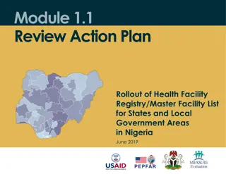 Rollout of Health Facility Registry in Nigeria