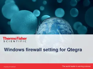 Windows Firewall Settings for Qtegra ICP-OES