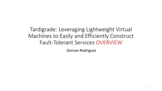 Efficient Fault-Tolerant Services with Lightweight Virtual Machines