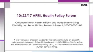 Discovering the Impact of Health Reforms on Adults with Disabilities