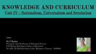 Exploring Nationalism, Universalism, and Secularism in Education: Insights from Tagore and Krishnamurty