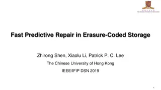 Fast Predictive Repair in Erasure-Coded Storage Study