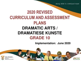 New Implementation Guidelines for Dramatic Arts Grade 10 Curriculum