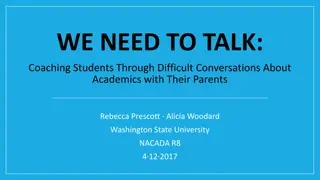 Coaching Students on Academic Conversations with Parents