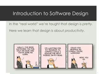 Understanding Software Design Concepts for Productivity