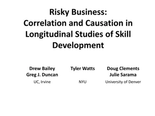 Risky Business: Correlation and Causation in Longitudinal Studies of Skill Development