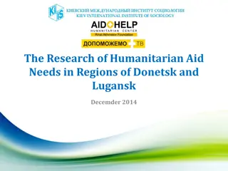 Humanitarian Aid Needs Research in Donetsk and Lugansk Regions December 2014