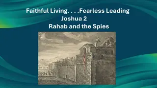 Unveiling Lessons: Joshua 2 Spies, Rahab & God's Reputation