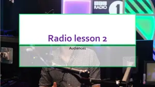 Understanding BBC Radio One Audience Research