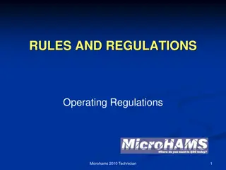 Amateur Radio Station Control Regulations Explained