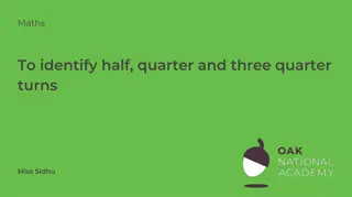 Exploring Half, Quarter, and Three Quarter Turns in Mathematics