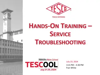 Hands-On Training Service Troubleshooting Tips