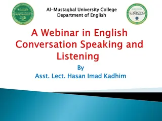 Enhancing English Conversation Skills for Students at Mustaqbal University College