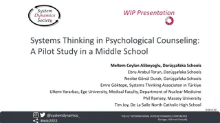 Systems Thinking in Psychological Counseling: A Pilot Study Summary