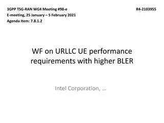High Reliability Requirements for URLLC UE Performance in 3GPP Meeting