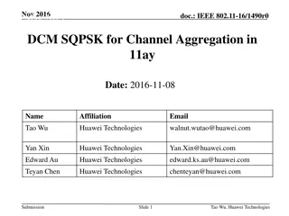 Performance Analysis of DCM SQPSK for Channel Aggregation in IEEE 802.11ay