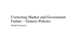 Strategies for Correcting Market and Government Failures