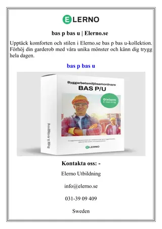 bas p bas u  Elerno.se