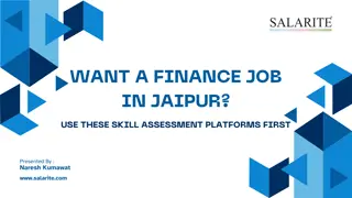 Want a Finance Job in Jaipur? Use These Skill Assessment Platforms First