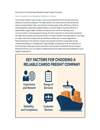 Key Factors for Choosing a Reliable Cargo Freight Company